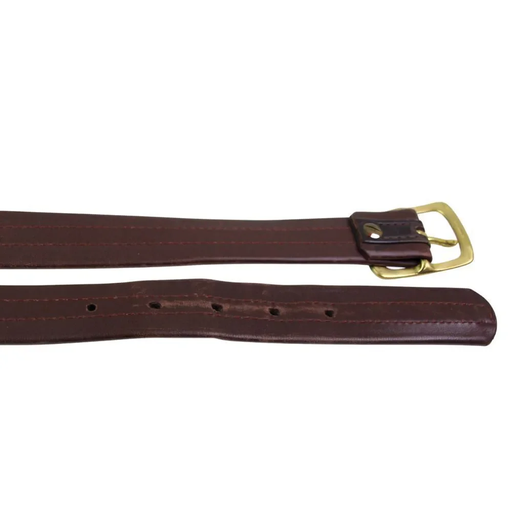 CLASSIC BROWN GENUINE LEATHER 1 1/8